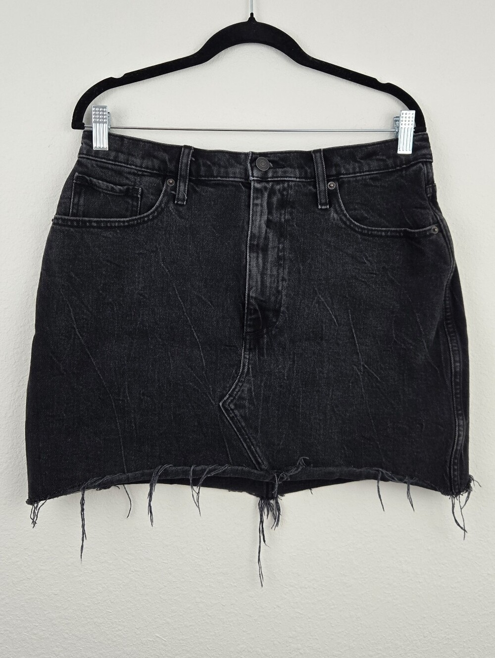 Black Abercrombie & Fitch Curve Love Ultra High Rise Skirt